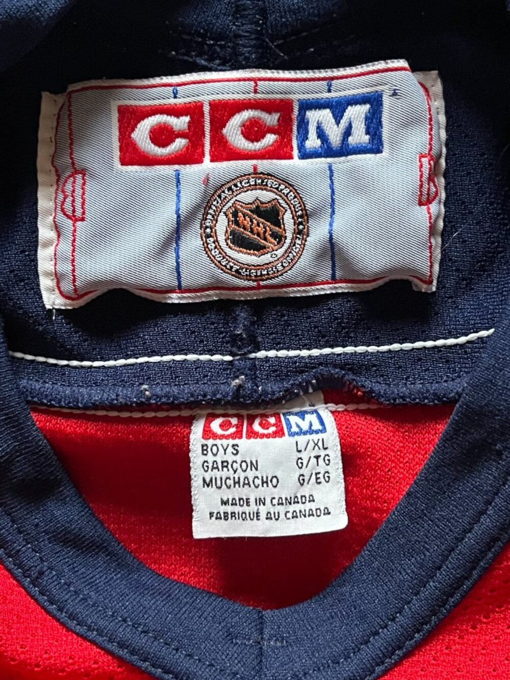 Florida Panthers CCM Jersey Youth Boys Large Red NHL Embroidered Canada - Picture 7 of 11